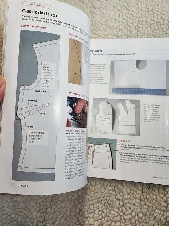 Threads Magazine May 2007 Issue 130 Sewing Patterns Alterations Ribbons Tips - Picture 6 of 8